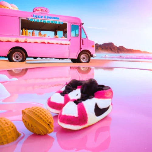 PuffKicks™ Black Pinks 1